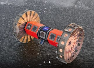 Photo of two wheeled autonomous rover