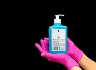 photo of hand sanitizer dispenser