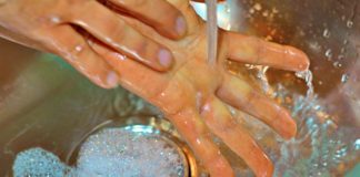 Photo of hand washing