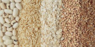 Photo of various grains and beans