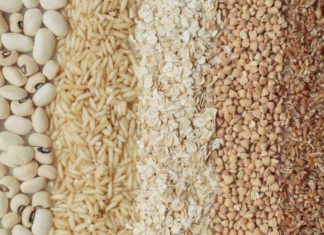 Photo of various grains and beans