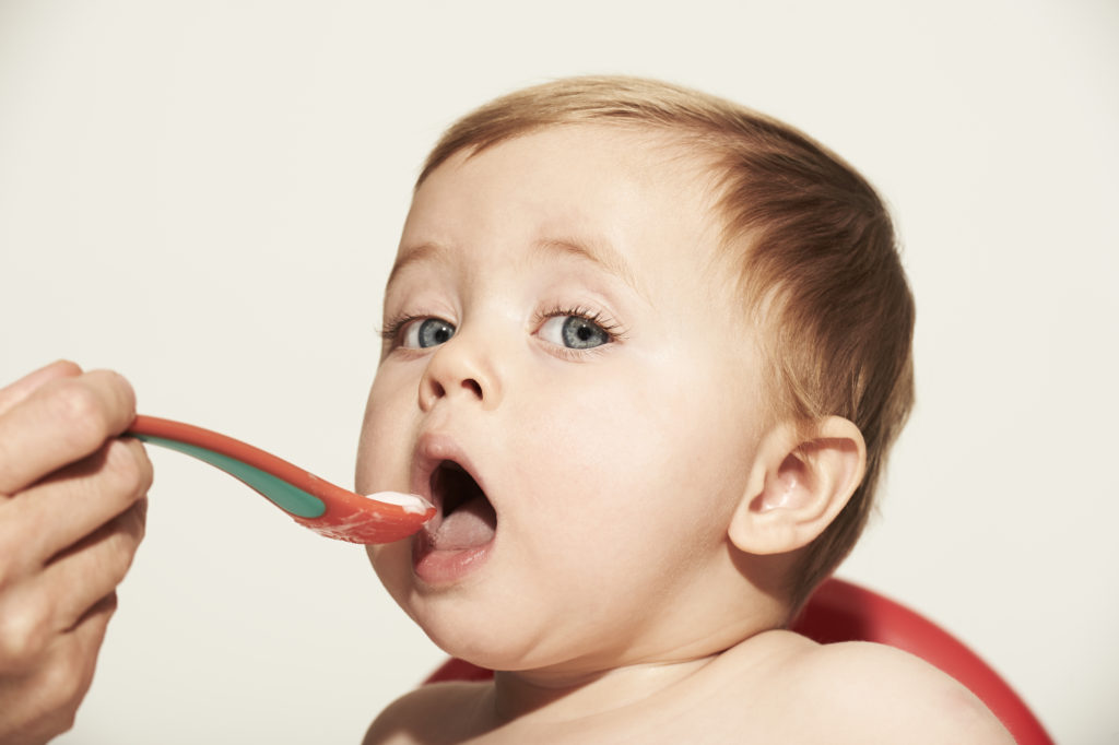 Photo of baby eating