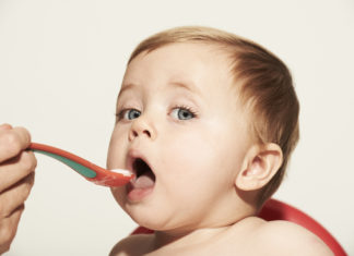 Photo of baby eating