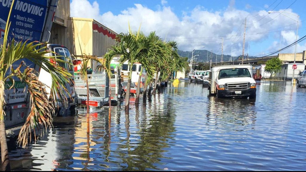 Photo of flooded street