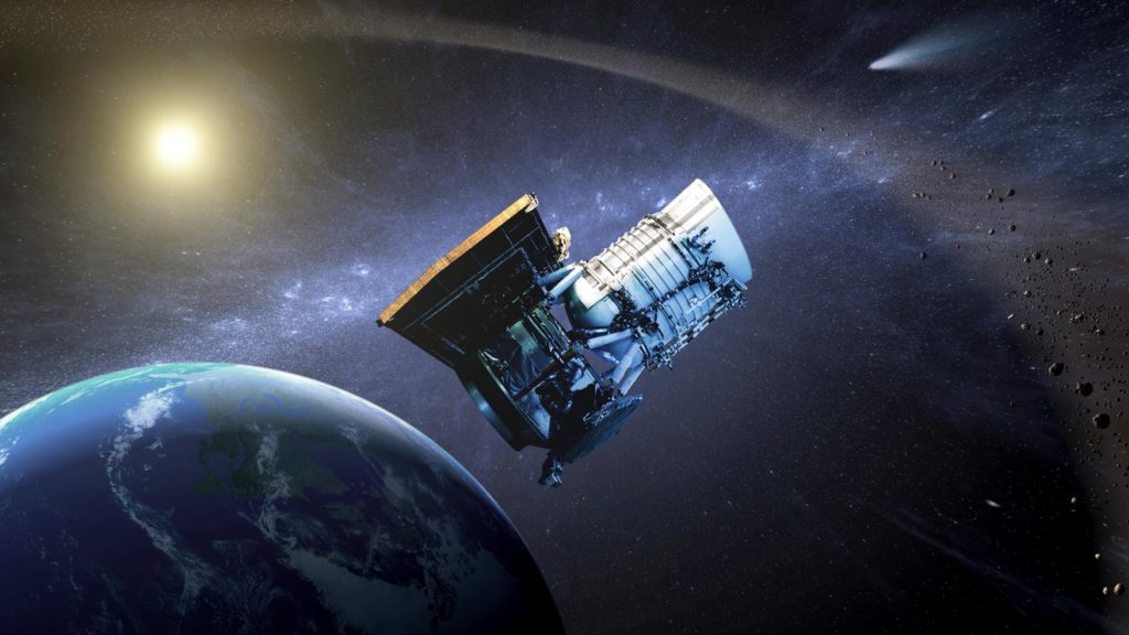 Artist-drawing of telescopd