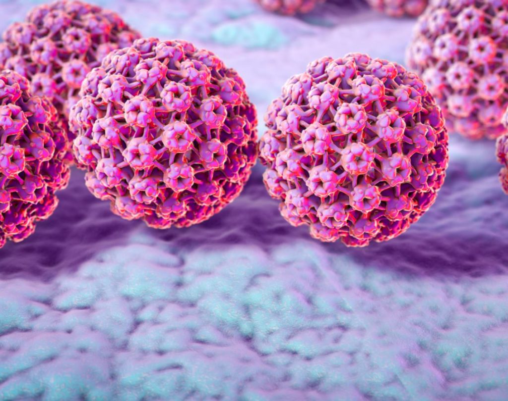 Artist drawing of cancer cells