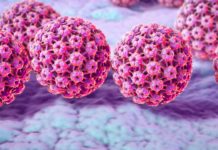 Artist drawing of cancer cells