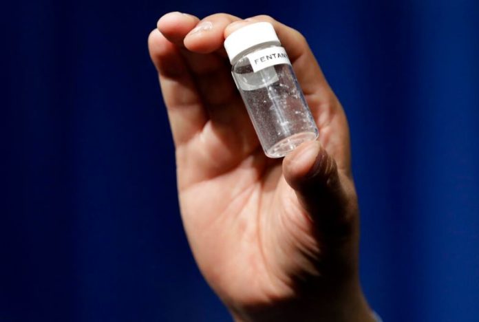Photo of fentanyl in glass vial