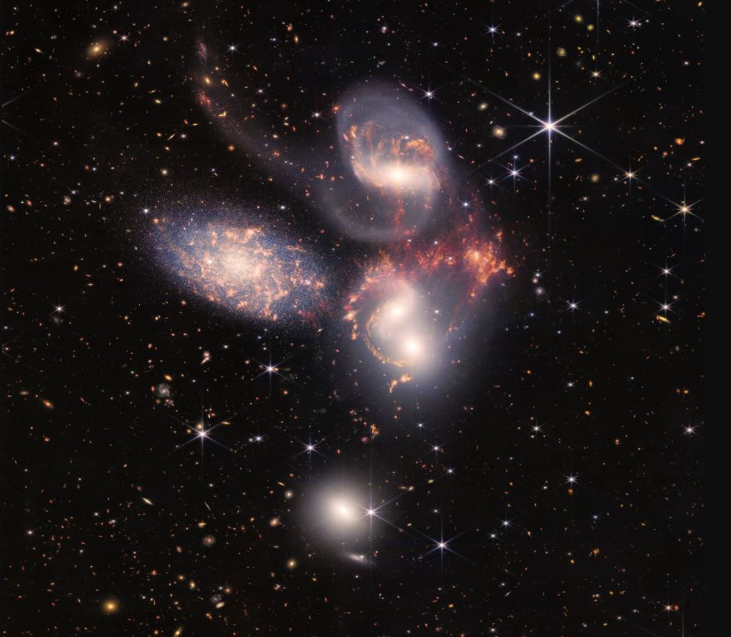 Photo of multiple galaxies taken by the James Web Space Telescope