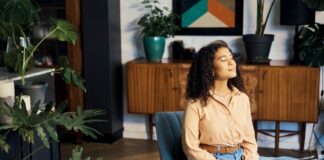 Photo of woman meditating