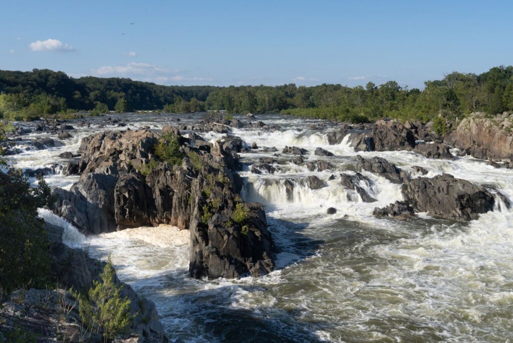 Photo of a waterfall on a river