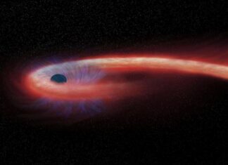 Why are some black holes bigger than others? An astronomer explains how these celestial vacuums grow Artist drawing of a black hole surrounded by an accretion disk of super-heated gas and dust